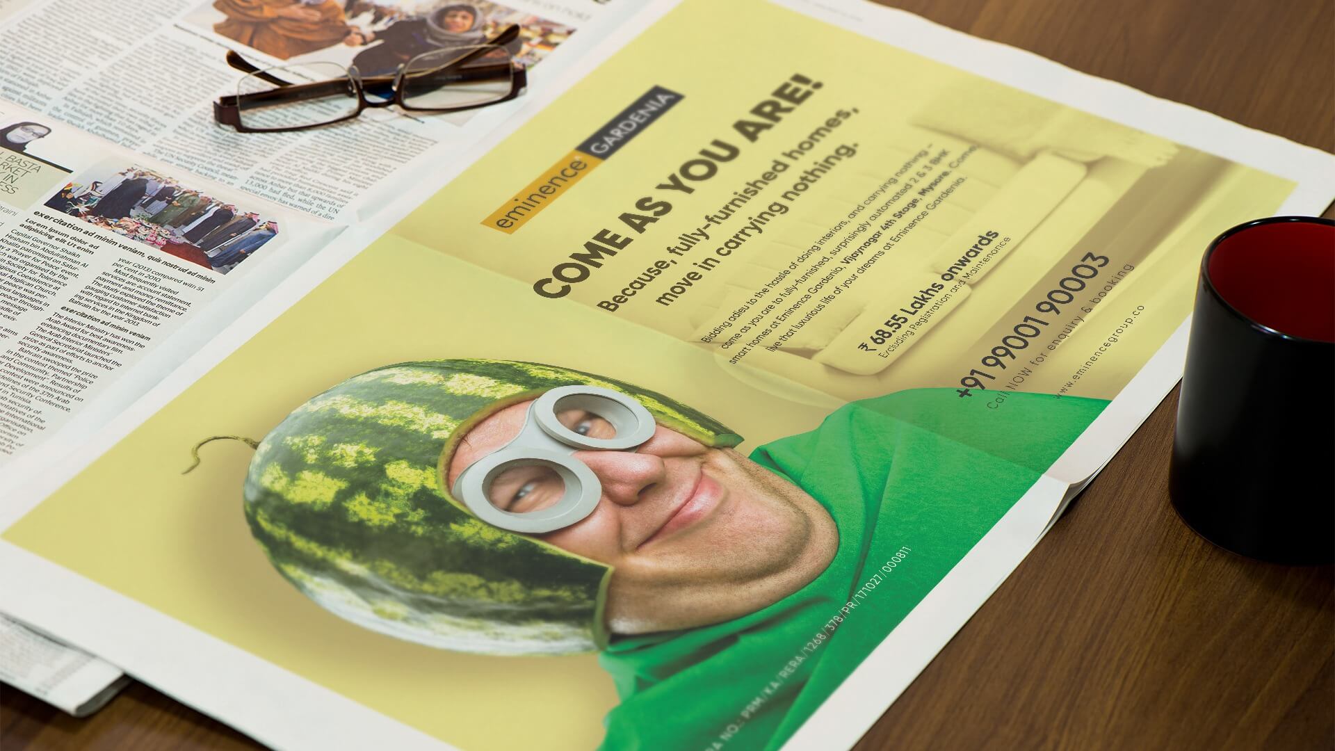 Come As You Are! - Eminence Gardenia (Newspaper Advertisement)