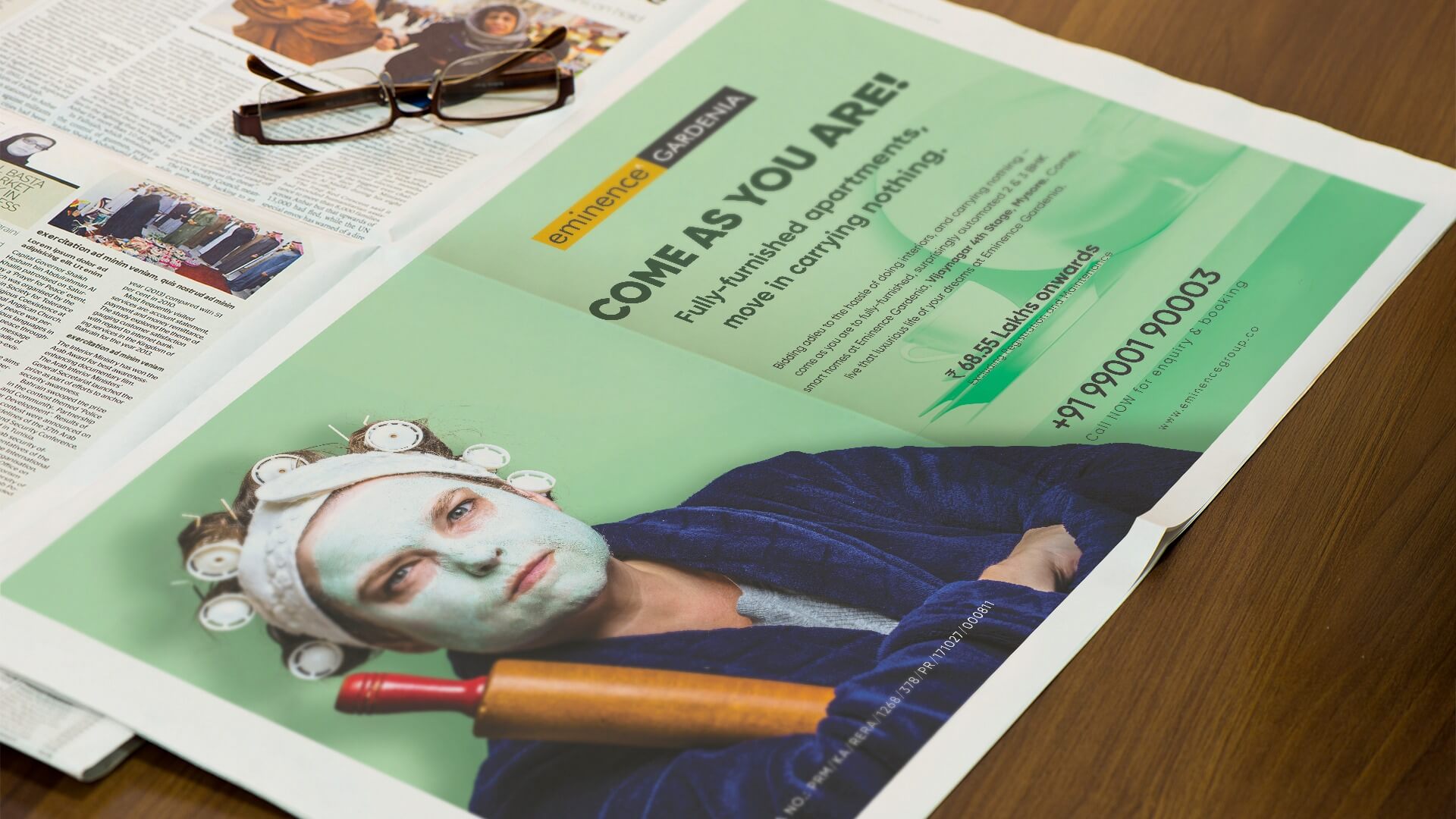 Come As You Are! - Eminence Gardenia (Newspaper Advertisement)